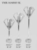 Picture of YMR-16A0065 - Set of 3 Metal Candle Holder with Hurricane Glass
