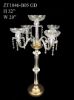 Picture of ZT1046-B05 - Clear Crystal Candelabra 4 Arms and 1 Flower Riser 32"