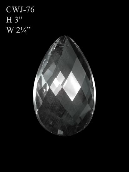 Picture of CWJ-76 - Flat Teardrop (L) Glass Pendant Suncatcher