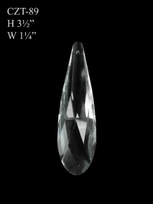 Picture of CZT-89 -  Round Teardrop (L) Glass Pendant Suncatcher