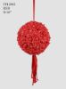 Picture of FFL2012 12" Foam Rose Pomander Kissing Ball Flower Ball With Embedded Crystals