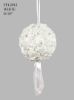 Picture of FFL2012 12" Foam Rose Pomander Kissing Ball Flower Ball With Embedded Crystals