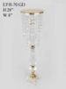 Picture of LYH-70 -  Acrylic and Metal Flower Stand with Crystal Chain Chandelier 28"