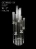 Picture of CCH6665-1S - 9 Head Candlestick Holders  with Hurricane Tubes Wedding Table Centerpiece 35"