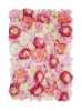 Picture of FL4060-1 - New Pink Silk Rose & Hydrangea Flower Wall Mat Panel 24"