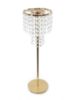 Picture of CH043 - Gold 19 Crystal Chain Flower Diamond Pendant Chandelier Stand 22"/17"