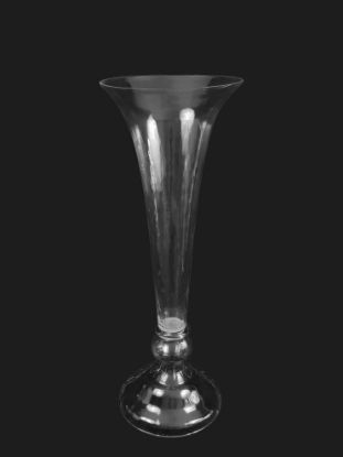 Picture of BV177 - Clear Unique Flair Trumpet Glass Vase 28.5"