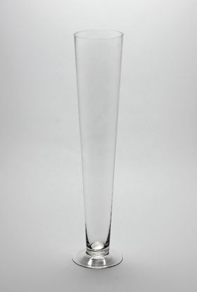 Picture of TP0524 - Clear Heavy Duty Trumpet Glass Vase 24"