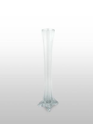 Picture of Clear Eiffel Tower Glass Flower Vase 16"