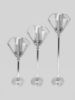 Picture of YMR-16A0065 - Set of 3 Metal Candle Holder with Hurricane Glass