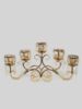 Picture of SH13666-5 - Gold 5 Arm Candle Holder with Crystal 14"