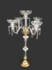 Picture of ZT1046-B05 - Clear Crystal Candelabra 4 Arms and 1 Flower Riser 32"