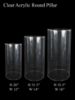 Picture of Acrylic Cake Pillar Round Set of 3 Clear