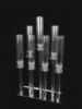 Picture of CCH6669 - 7 Head Candlestick Holders  with Hurricane Tubes Wedding Table Centerpiece 29"