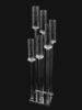 Picture of CCH1256 - 6 Head Candlestick Holders  with Hurricane Tubes Wedding Table Centerpiece 55"