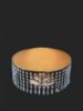 Picture of CS040 - 12" Gold Metal Cake Stand with Hanging Crystal