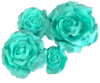 Picture of FL0742 - Foam Rose 4Pc Set - 8", 12", 15" & 20"  to Create Flower Walls