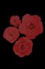 Picture of FL0745 - Foam Rose 4Pc Set - 8", 12", 15" & 20"  to Create Flower Walls