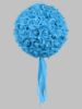 Picture of FFL2012 12" Foam Rose Pomander Kissing Ball Flower Ball With Embedded Crystals