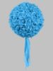 Picture of FFL2012 12" Foam Rose Pomander Kissing Ball Flower Ball With Embedded Crystals