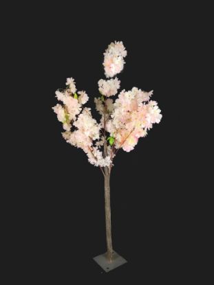 Picture of SLMB17-2 Pink Tall Artificial Cherry Bloom Tabletop Centerpieces Tree 54"