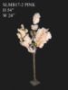 Picture of SLMB17-2 Pink Tall Artificial Cherry Bloom Tabletop Centerpieces Tree 54"