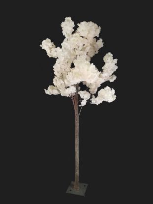 Picture of SLTMB17-9 Cream Tall Artificial Cherry Bloom Tabletop Centerpieces Tree 68"