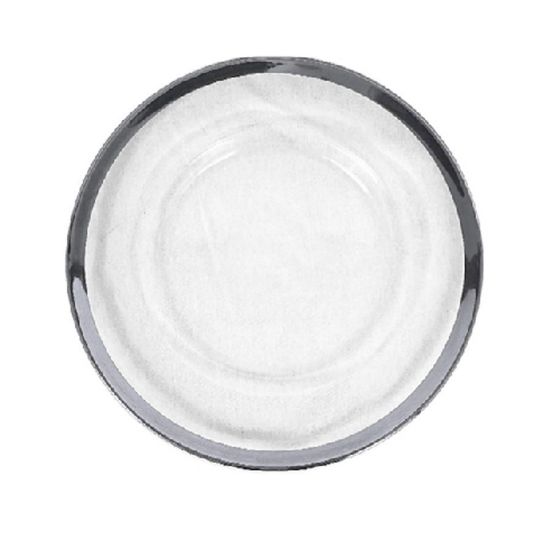 Picture of GP5429 SL - 13" Round Silver Rimmed Glass Charger Plates