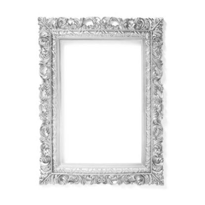 Picture of PF1513 - Silver Plastic Square Frame Photo Prop Set