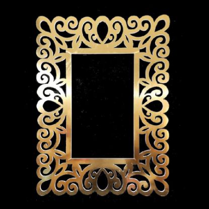 Picture of PF80*60-1 GD - 31" Gold Square PVC Foam-board Cutout Frame