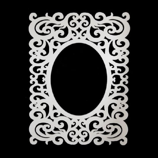 Picture of PF80*60-4 WT - 31" White Square with Oval Cutout PVC Foam-board Frame