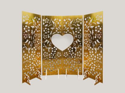 Picture of Backdrop Room Divider Panels - 4 Panels - Gold - Stores Flat