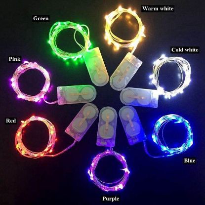 Picture of LED007 RGB - 1 Dozen 90" RGB Starry String Lights Battery Operated with 20 Micro Bright LEDs