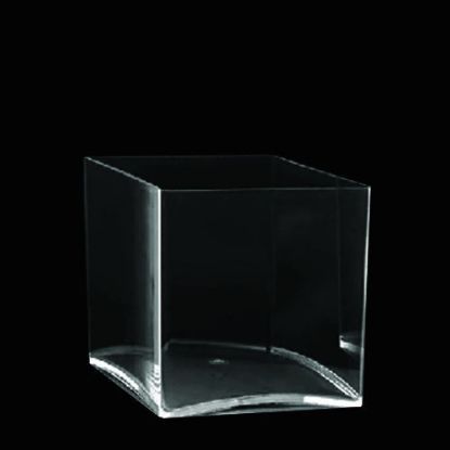 Picture of ASQ555 - 5" Clear Square Acrylic Decorative Vase
