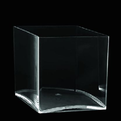 Picture of ASQ666 - 6" Clear Square Acrylic Decorative Vase