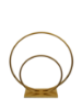 Picture of VC7555 B Gold - 21.5" Double Hoop Metallic Gold Flower Wreath