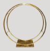 Picture of VC2890-80 - 32.5" Double Hoop Metallic Gold Flower Wreath