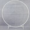 Picture of GM02- White - 6' White Metal Backdrop Wedding Arch with Mesh