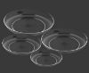 Picture of 6" Clear Lomey Designer Dish Centerpiece Builder 1 Dozen