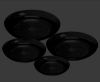 Picture of 7.5" Black Lomey Designer Dish Centerpiece Builder 1 Dozen