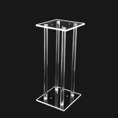 Picture of 24" Modern Acrylic Clear Flower Stand Table Centerpiece