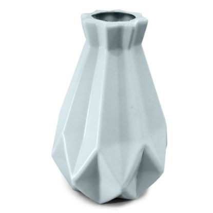 Picture of Blue Geometric Faceted Acrylic Vase