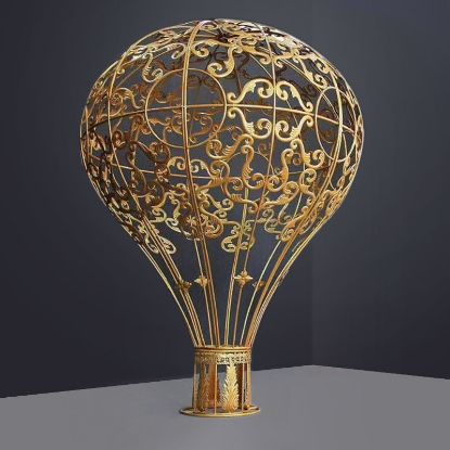 Picture of A20190605 L - 112" Gold Metal Air Balloon Backdrop Decor