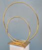 Picture of 9905-GD  Gold Double Hoop Centerpiece  24"