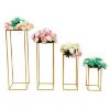 Picture of JT-201905-GD - Set of 4 Gold Wedding Wire Metal Column Pillar