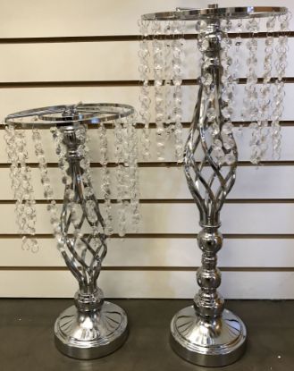 Picture of Silver Chandelier Crystal Flower Holder