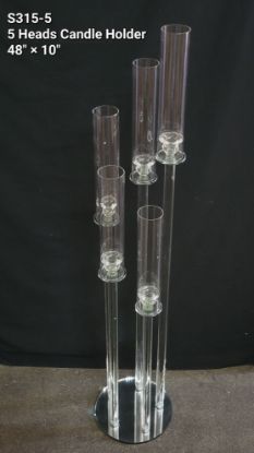 Picture of S315-5 Crystal Candle Holder 5 Heads 48"