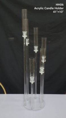 Picture of HH06 - Acrylic Candle Holder with Hurricane Tube 41"