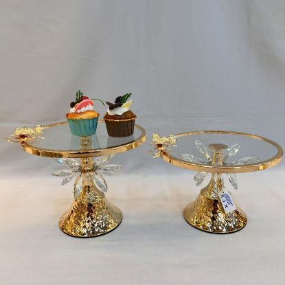 Picture of Elegant Gold Cake Stands (Set of 2)